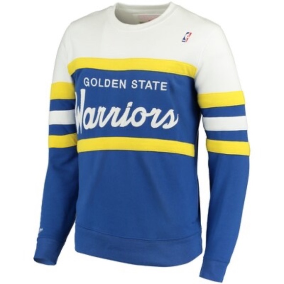 Men's Golden State Warriors Mitchell & Sweatshirt - Size Small - Picture 1 of 5
